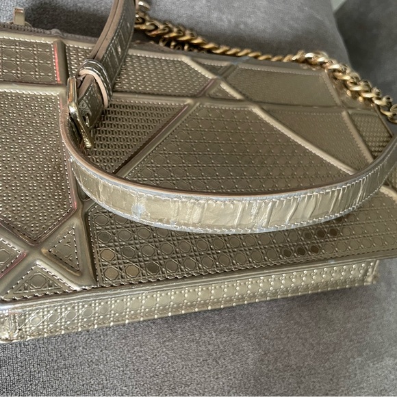 Dior Médium Micro Cannage diorama gold - Picture 4 of 5